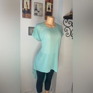 NWT LILY STAR AQUA COLOR ASYMMETRICAL DRESS SIZE M
